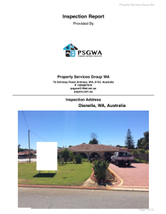 Building Pest Services WA Building Inspection Report Sample | Pre purchase building inspection