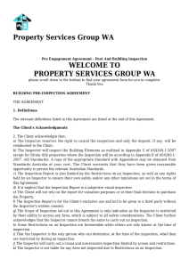 Building Pest Services WA Pest and Building Inspection Pre Agreement | Pre purchase building inspection